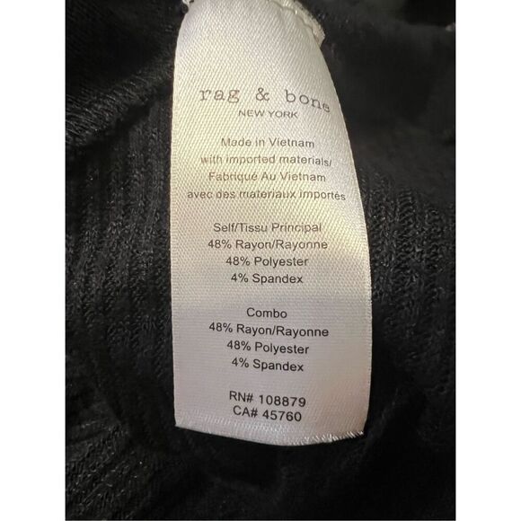 RAG & BONE Rosalind Sweater Dress V-Neck Short Sleeve M - Picture 8 of 8